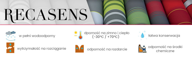rodzaj tkaniny do zadaszenia rzymskiego