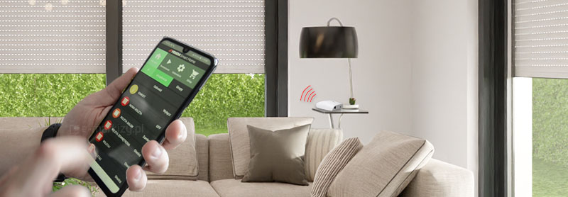 Yooda Smart Home sterowanie telefonem z sygnałem dwukierunkowym - centrala zwróci informację czy osłona została zamknięta lub otwarta