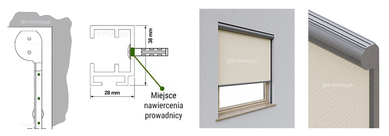 Refleksol na prowadnicach, Refleksol 103 montaż kasety, Montaż Refleksola