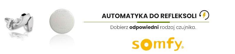 Automatyka do Refleksoli rodzaj czujnika Soomfy.