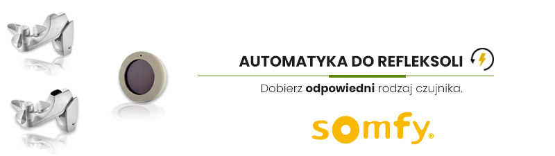 Automatyka do Refleksoli rodzaj czujnika RTS Soomfy.