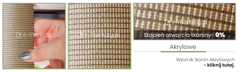 Poszycie Akrylowe dla Refleksoli, Tkanina Akrylowa, Refleksol tkanina markizowa, tkaniny akrylowe wybór