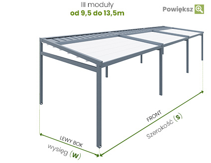 Pergola wolno stojąca moderno wymiarowanie, pomiar pergoli aluminiowej, instrukcja pomiaru pergoli aluminiowej